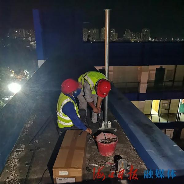 三亚方舱医院首个中国移动5G基站抢通