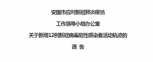 轨迹公布！保定安国市、邯郸永年区最新公告→