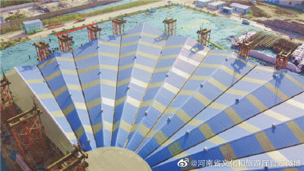 开封顺天门遗址博物馆完成原保护网架屋盖整体下降施工 开封顺天门遗址博物馆完成原保护网架屋盖整体下降施工