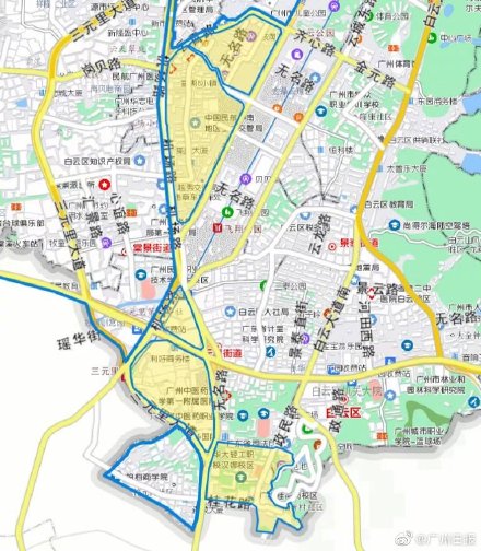 解封了！广州市白云区三元里街部分区域调整为防范区