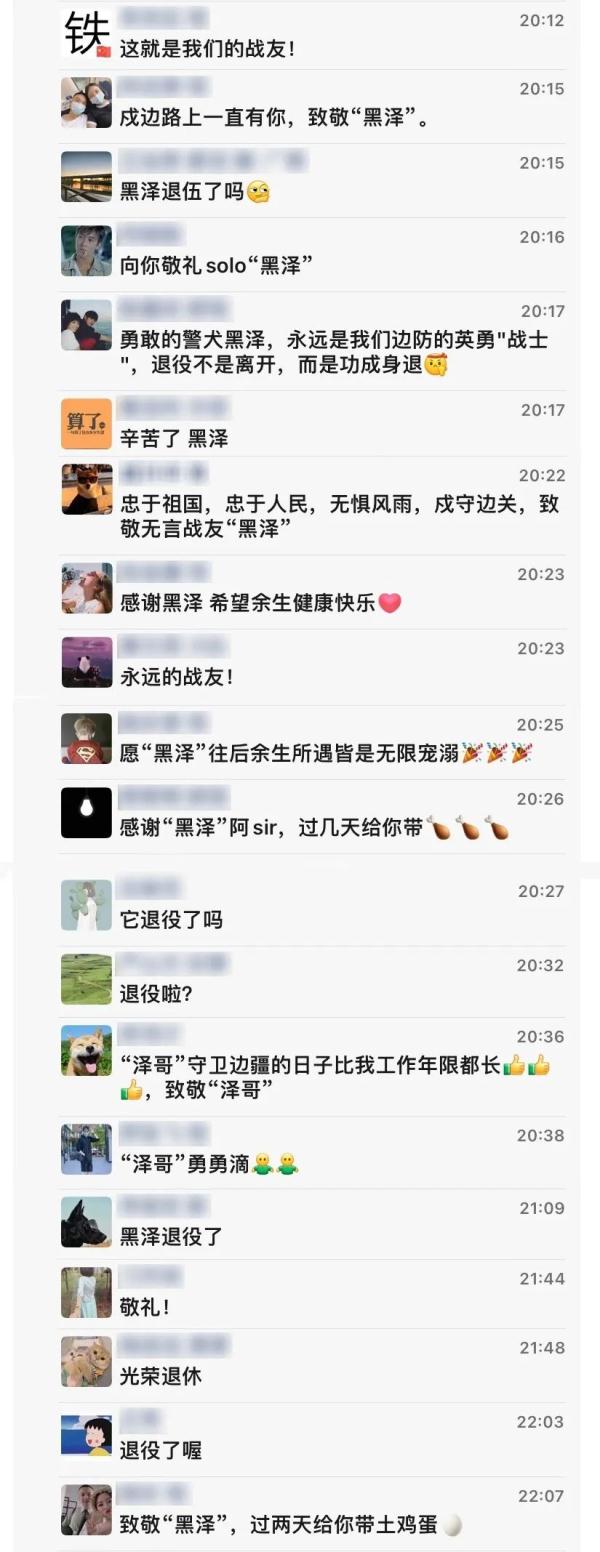 警犬在它的退役现场做了一个动作，让人瞬间泪目……