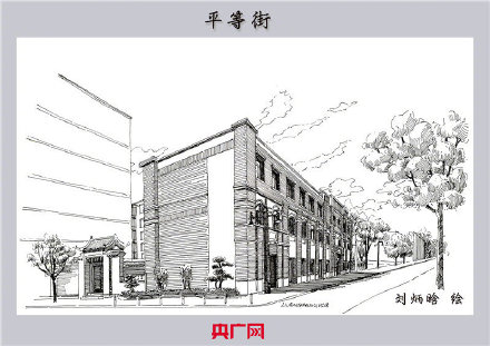 一支鋼筆畫出城市街巷數張畫作描繪煙火鄭州