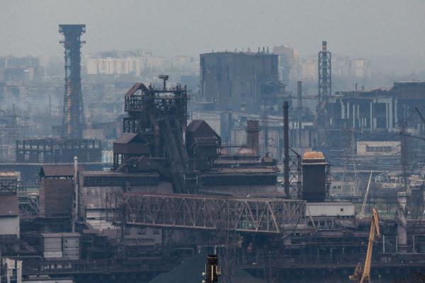 马里乌波尔的亚速钢铁厂现状