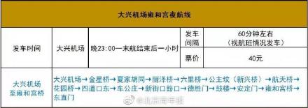 北京大兴机场调整市内巴士部分运营线路