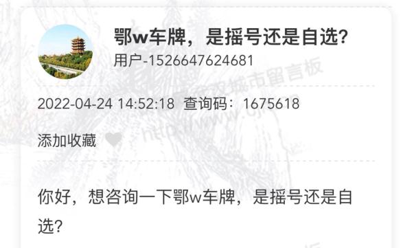 冲上热搜！网友：我想要一个鄂W88888……