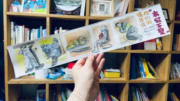 这组手绘“大白”刷屏了！背后的故事……