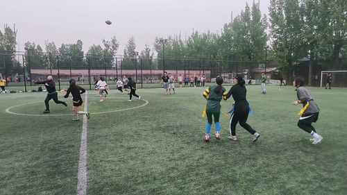 扔飞盘、玩橄榄球 户外运动青睐“小众玩法”