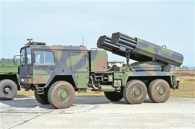 俄军"耕作"火箭布雷系统↑美军直升机volcano布雷系统.