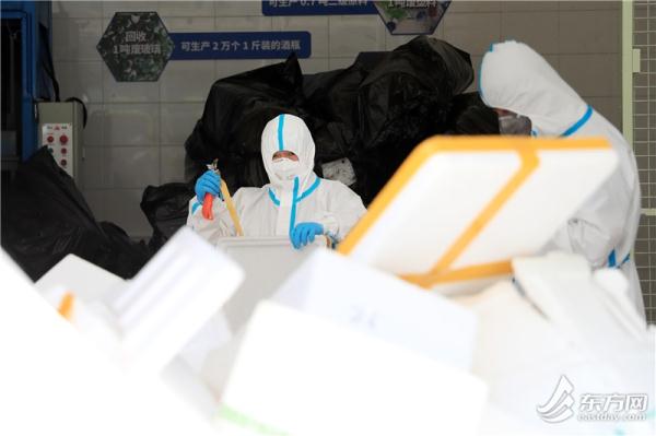 收到物资后 你的一个动作可以帮助城市更快“消化”泡沫箱