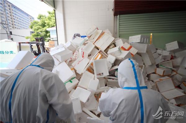 收到物资后 你的一个动作可以帮助城市更快“消化”泡沫箱