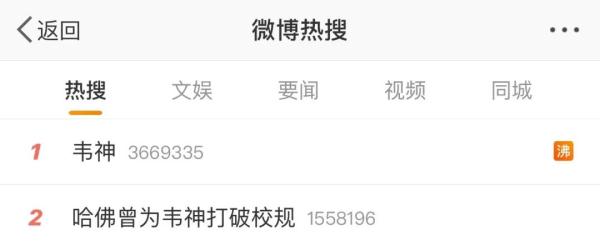 “韦神”再上热搜，这次是因为……