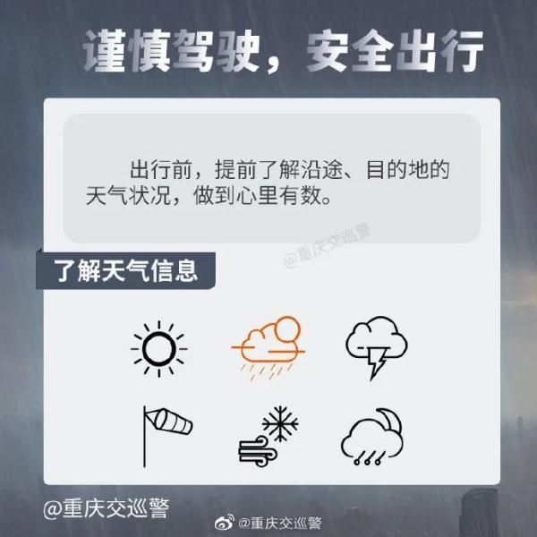 暴雨持续，驾车出行注意交通安全！