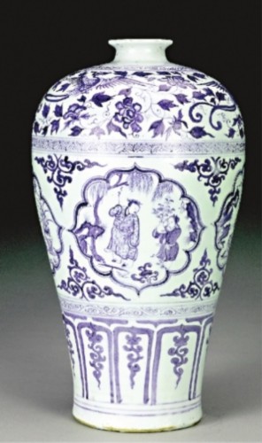 两件“元青花四爱图梅瓶”首次聚首