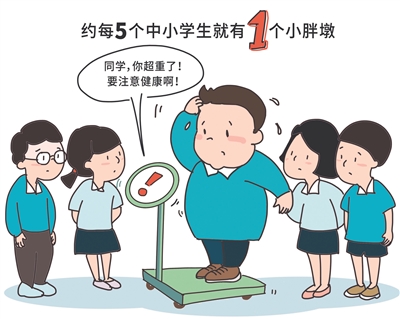 数据显示我国青少年肥胖率接近20％ 减肥要从娃娃抓起