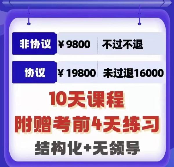 部分公考培训班套路学员："不过退费"退不了