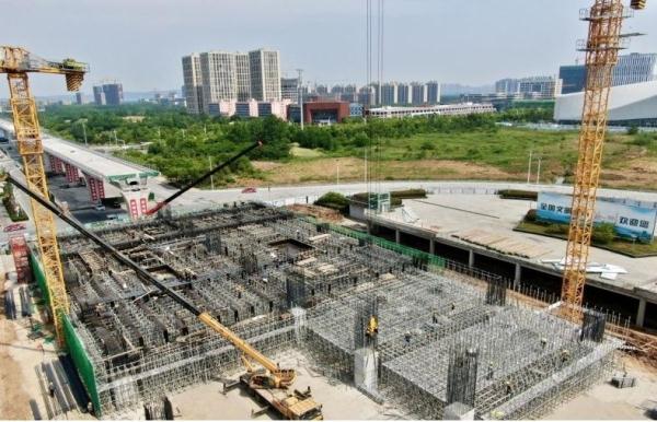 滁州高铁站全面进入上部结构施工阶段