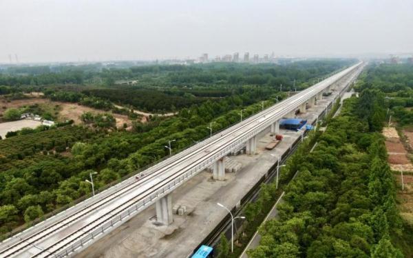 滁州高铁站全面进入上部结构施工阶段