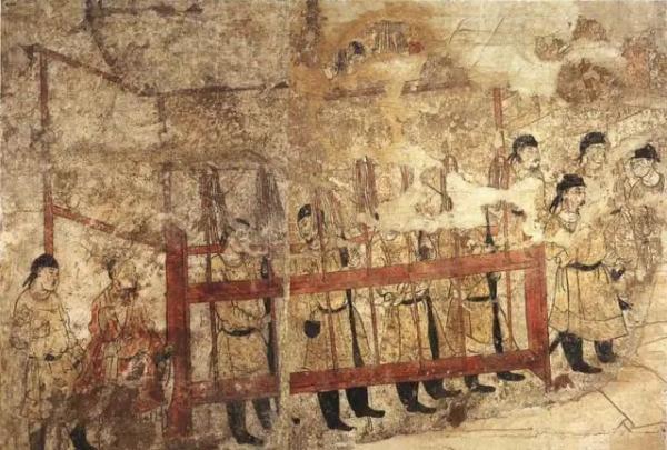 文物故事:列戟在现存壁画中十分罕见 文物故事:列戟在现存壁画中十分罕见