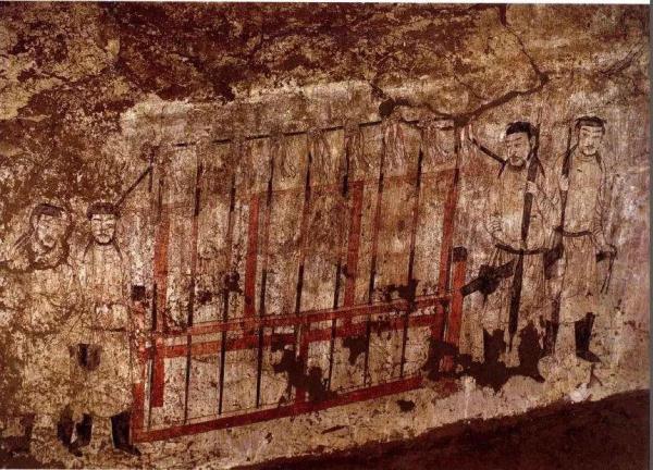 文物故事:列戟在现存壁画中十分罕见 文物故事:列戟在现存壁画中十分罕见