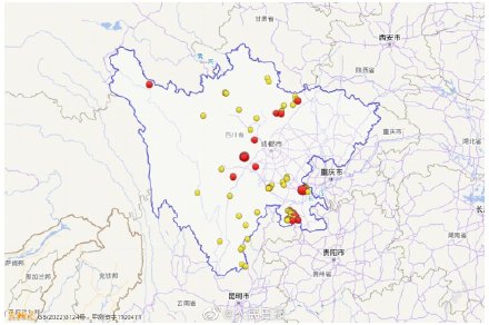 过去一年四川有79次3级以上地震