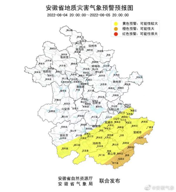注意！安徽连发多条预警！