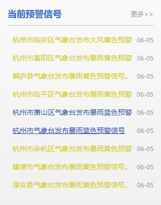 萧山区、临平区、余杭区……杭州多地紧急预警！