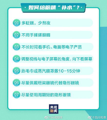 你的眼睛有多忙？看图了解护眼小知识