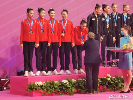 中国艺术体操队世界杯意大利站获1银1铜