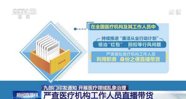 九部门印发通知开展医疗领域乱象治理