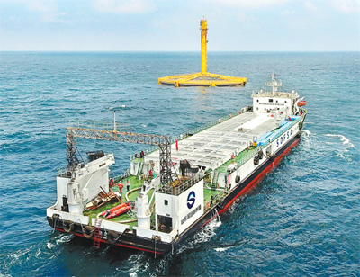 “深蓝1号”首获丰收