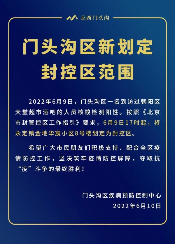 顺义、通州、门头沟发布最新疫情通报，新增风险点位和封控区