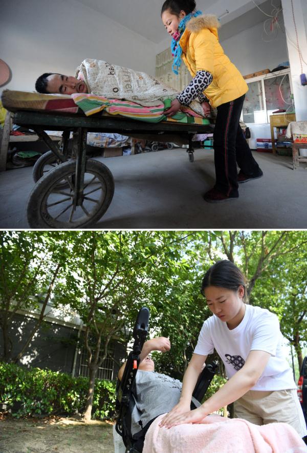 新华全媒+丨小时候，她喜欢骑在爸爸肩上；长大后，她要做爸爸的“超级英雄”