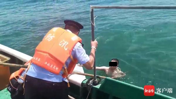 危险！男子在陵水擅自下海游泳登岛被困……