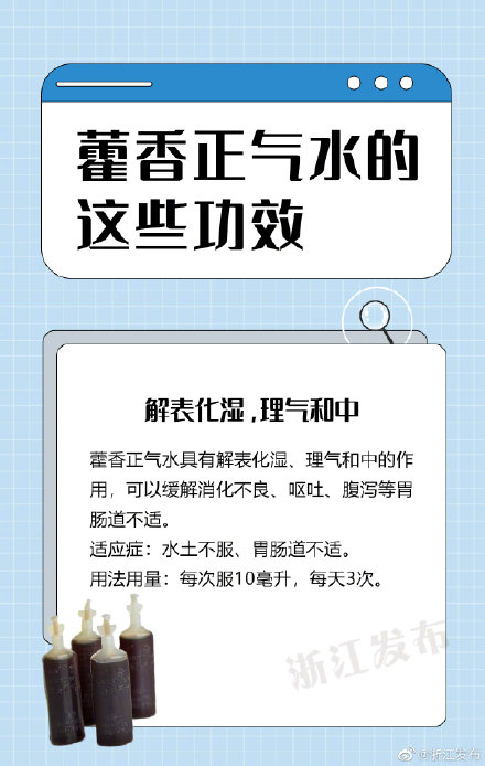 藿香正气水的这些功效，你知道吗？