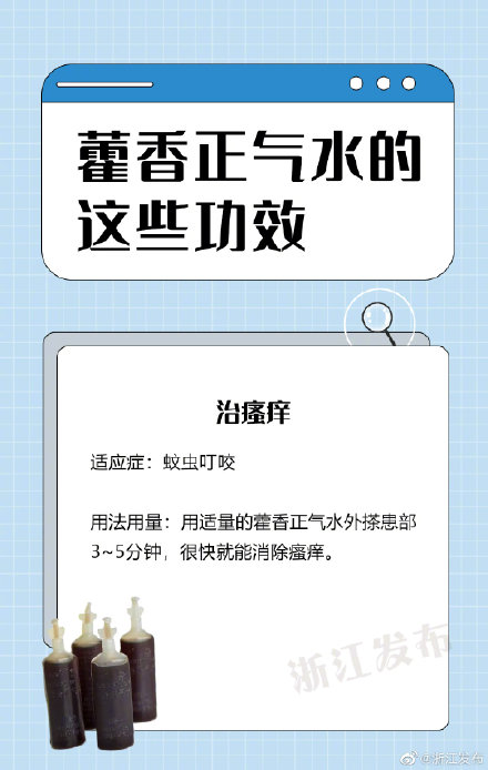 藿香正气水的这些功效，你知道吗？