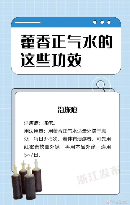 藿香正气水的这些功效，你知道吗？