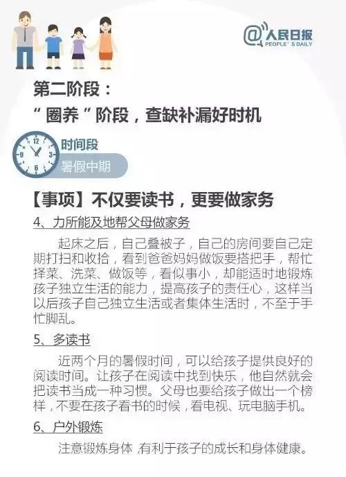 暑假将至，这份给孩子的暑期探讨太实用了！请家长保藏