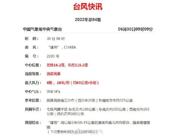 广东启动防风Ⅳ级应急响应！台风暹芭逼近，登陆时间、地点预计在……