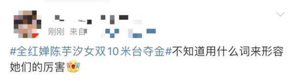 又是金牌！陈芋汐全红婵女双10米台夺冠！网友：“优秀”这个词已经说累了
