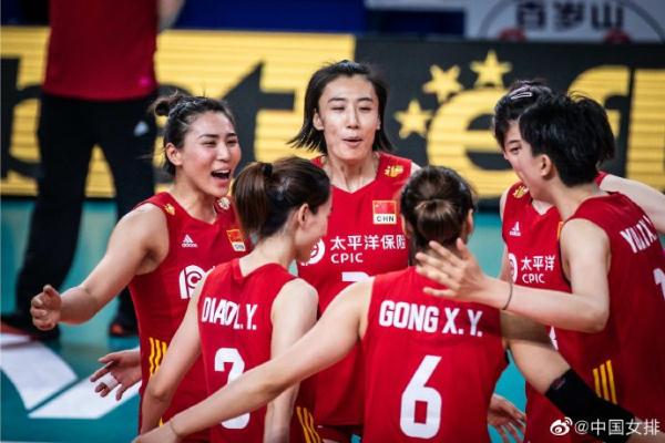 中国女排3-0击败多米尼加，锁定世界联赛总决赛资格