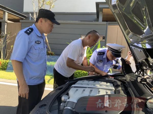 上海宾利车主收到海南违章短信，交警在琼海找到同号牌车，也是辆宾利……