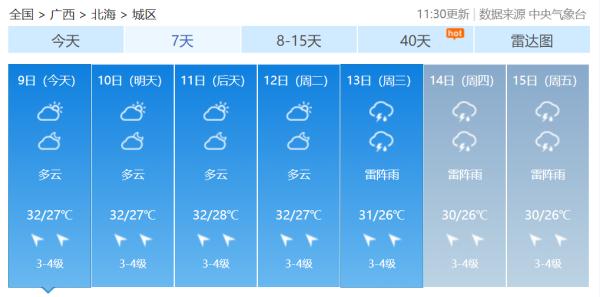 广西即将加入“高温群聊”未来三天南宁最高气温将达35℃