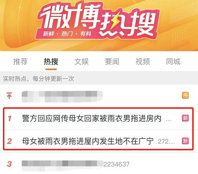 山东莱阳警方回应母女被雨衣男拖拽进屋：两人刚离婚 男子已被刑拘