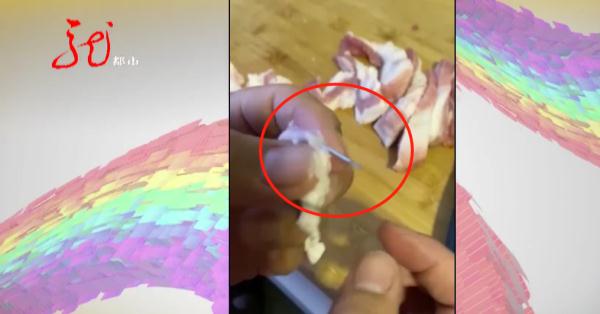惊！哈尔滨市民买来的猪肉里竟“藏”一根4公分的针，哪来的？