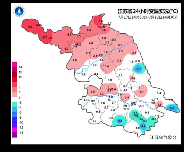 注意本週江蘇這些地方局部大暴雨小心強對流天氣