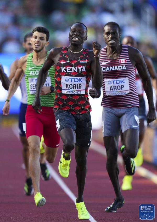 田径世锦赛丨男子800米决赛:科里尔夺冠