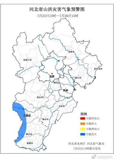 中到大雨+暴雨+大暴雨！大范围降雨来袭，河北最新预警！
