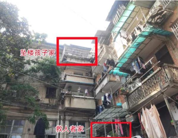 生死瞬间！3岁半小孩坠楼，邻居一家三口拿被子接住