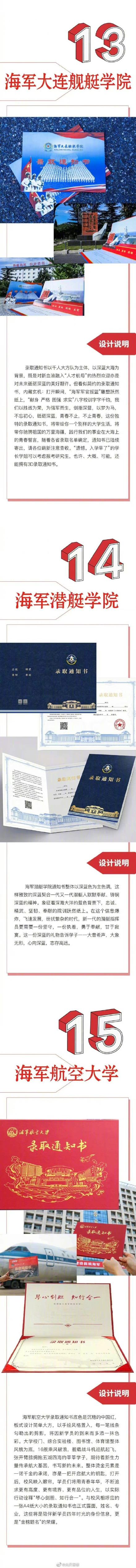 太帅了!27所军校录取通知书合集 太帅了!27所军校录取通知书合集