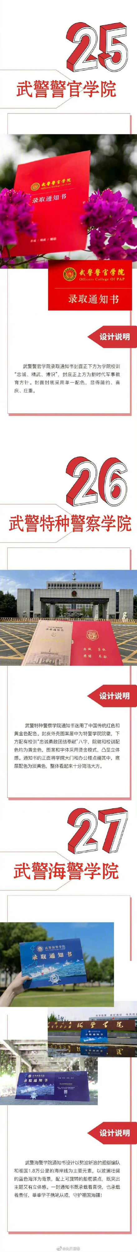 太帅了!27所军校录取通知书合集 太帅了!27所军校录取通知书合集